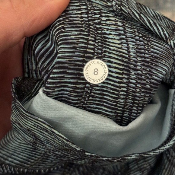 Lululemon Fast & Free dimensional Icing blue 25” tight leggings - Picture 6 of 10